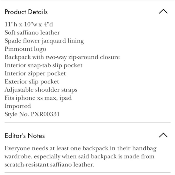 Kate Spade Sloan Backpack Medium Black - Picture 7 of 16